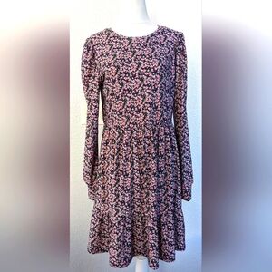 EUC Floral long sleeves dress